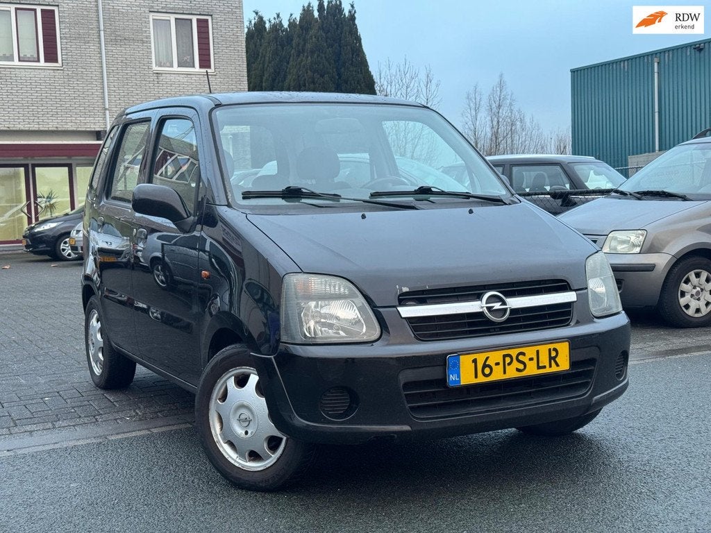 Opel Agila 1.2-16V Maxx/apK 06.2027, Auto's, Opel, Voorwielaandrijving, Zwart, Origineel Nederlands, Bedrijf