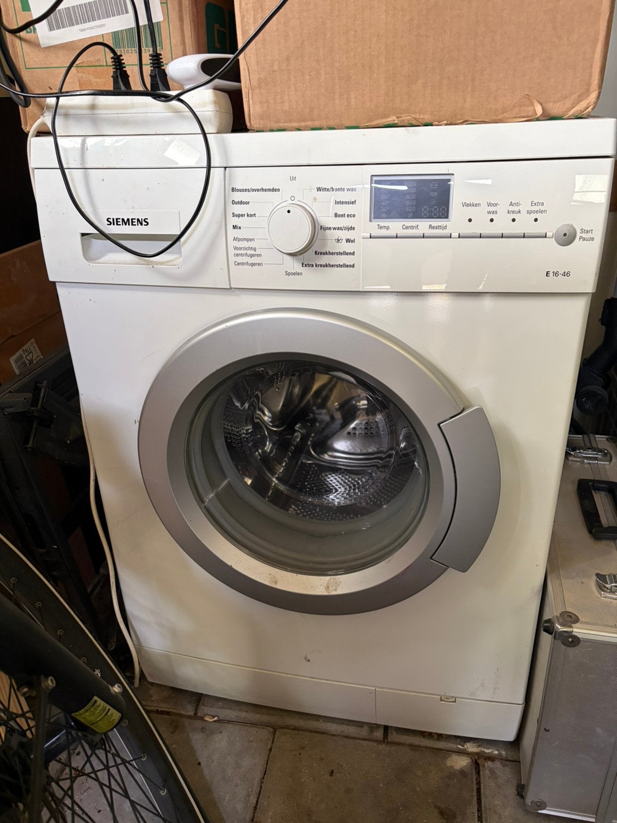 Siemens E 16.46 wasmachine, Gebruikt, Ophalen of Verzenden, Voorlader, 85 tot 90 cm