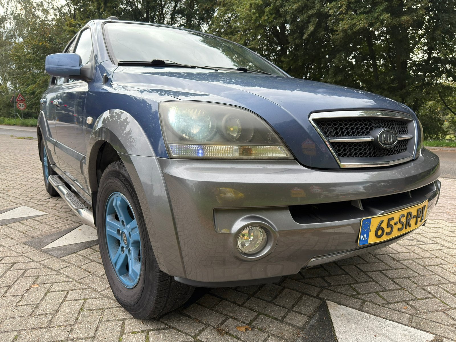 Kia Sorento EX 2.4 I 16V 2006 Blauw, Auto's, Voorwielaandrijving, Dealer onderhouden, 4 cilinders, 138 pk