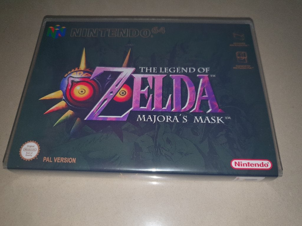The Legend of Zelda Majora's Mask N64 Game Case (3), Avontuur en Actie, Verzenden, 1 speler, Zo goed als nieuw