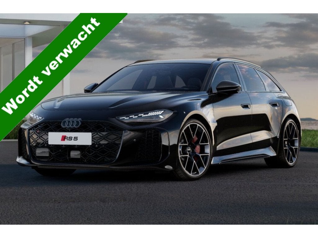 Audi RS5 Avant e-hybrid 470kW/640pk Aut8 Quattro Tech Pro KE, Auto's, Automaat, Gebruikt, RS5, Zwart