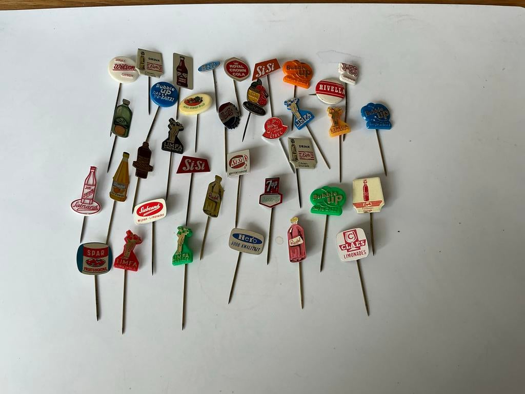 Vintage speldjes Verzameling van 30 stuks, Verzamelen, Ophalen of Verzenden, Gebruikt