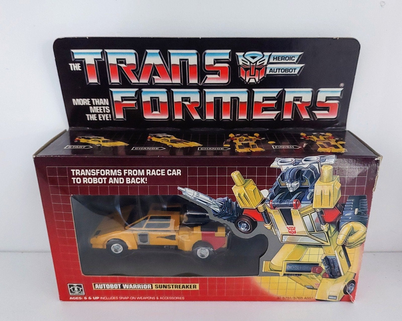 G1 Sunstreaker MIB Transformers, Verzamelen, Transformers, G1, Ophalen of Verzenden, Zo goed als nieuw, Autobots