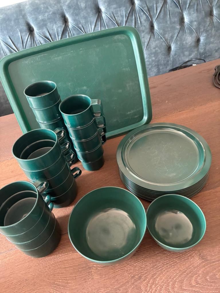 Campingservies, Caravans en Kamperen, Ophalen of Verzenden, Gebruikt