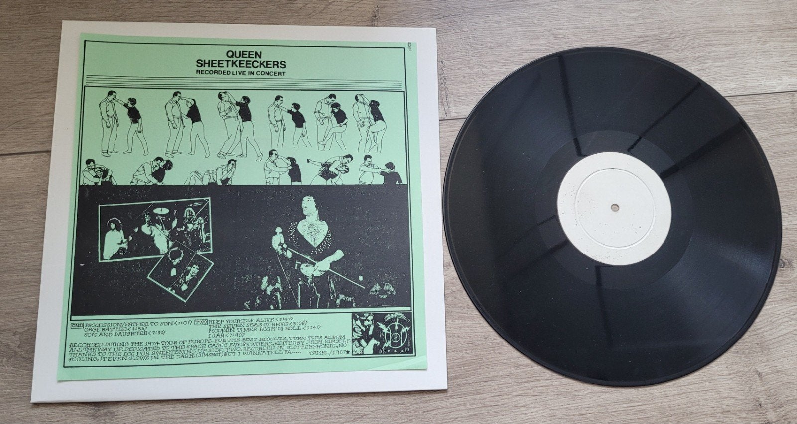 Queen bootleg Sheetkeeckers versie 2, Ophalen of Verzenden, Gebruikt, 12 inch, Poprock