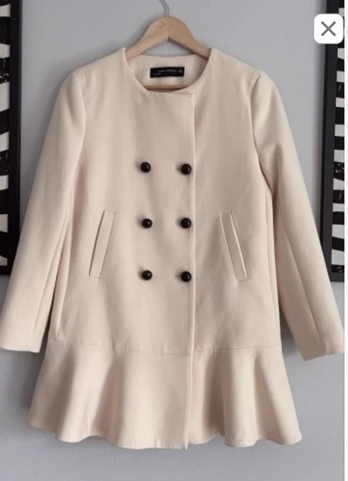 Zara Woman mooie nude lente jas mt XS ZGAN, Ophalen of Verzenden, Zo goed als nieuw, Maat 34 (XS) of kleiner