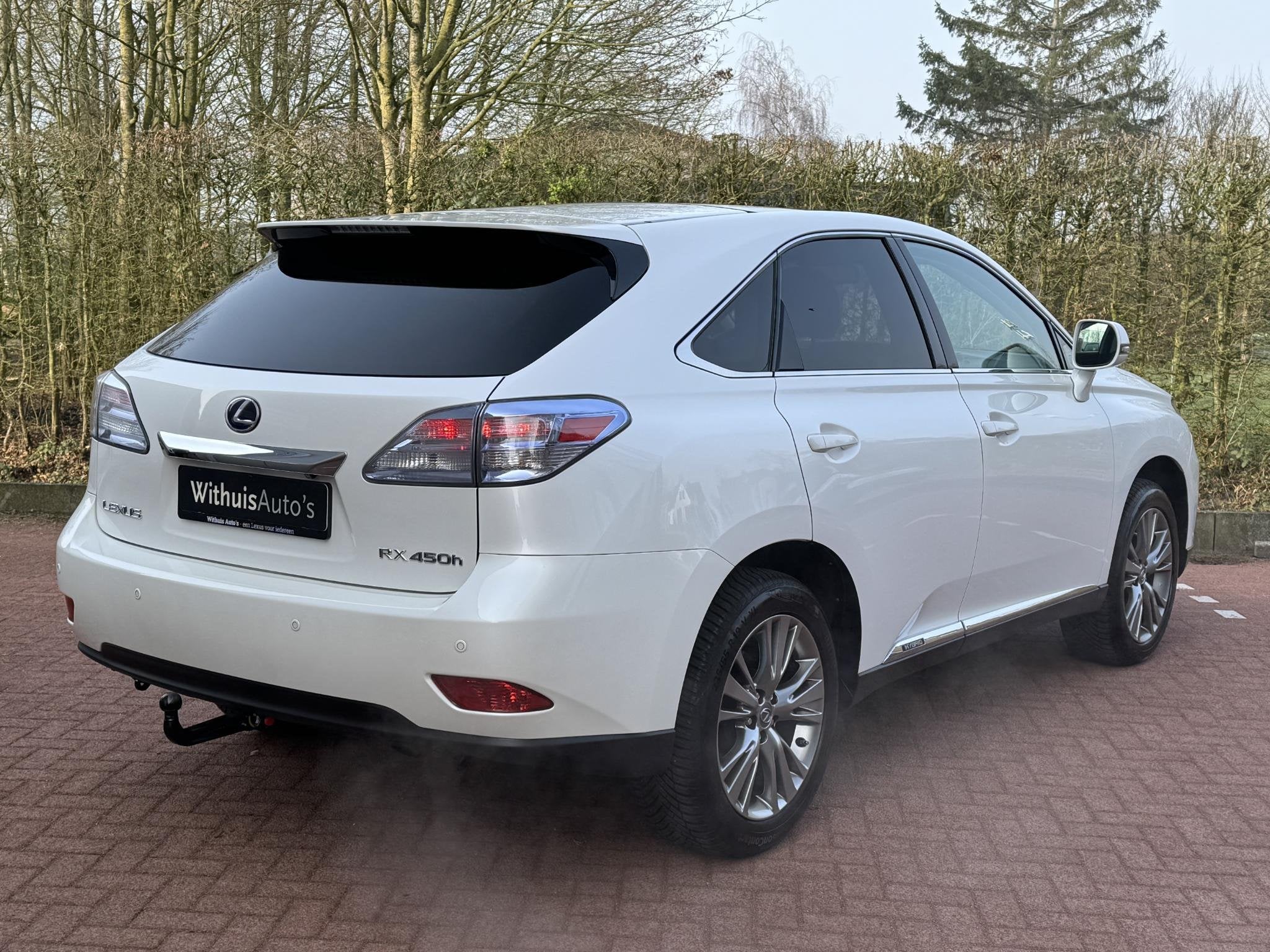 Lexus RX 450h 4WD Trekhaak Panorama DEALER ONDERHOUDEN ''Zee, Auto's, Automaat, Euro 5, Gebruikt, Wit