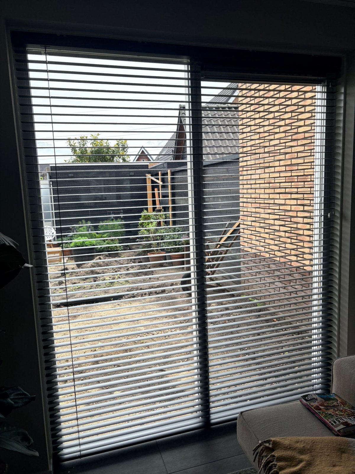 Zwarte brede luxaflex / 194x236, Luxaflex, Ophalen, Zo goed als nieuw