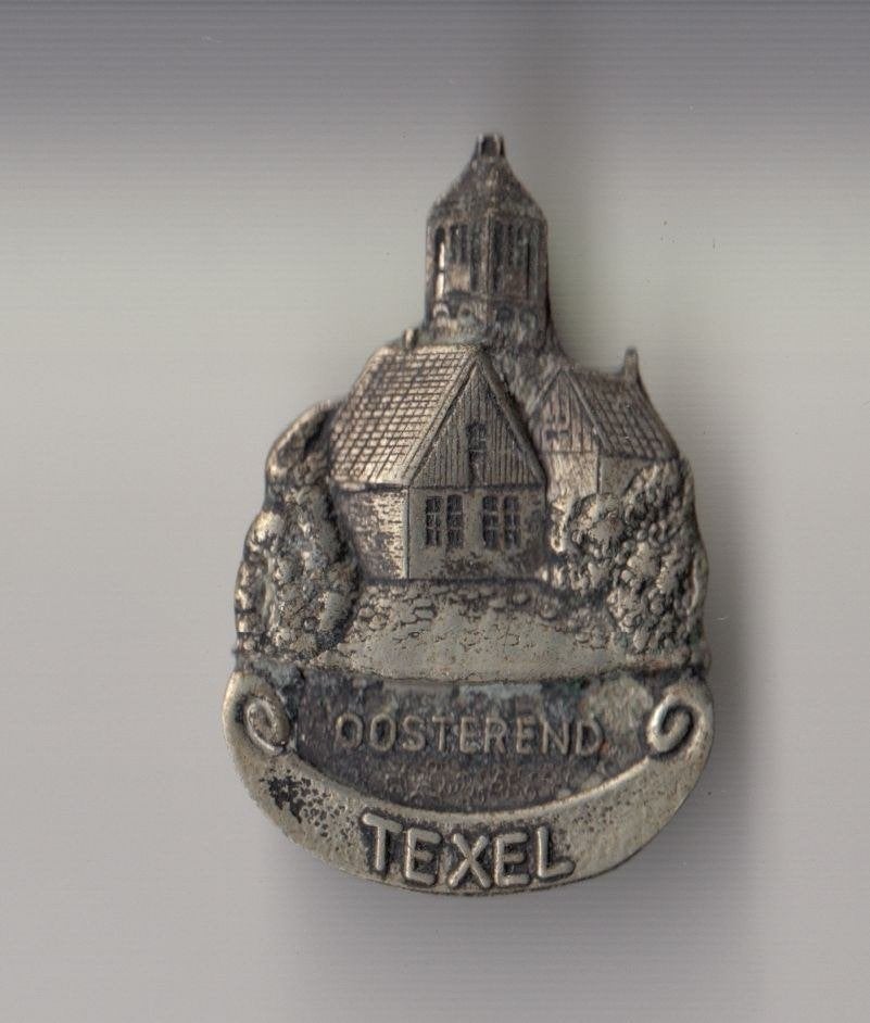 Texel Oosterend broche, Verzamelen, Gebruikt, Niet vindbaar, Niet vindbaar, Speldje of Pin
