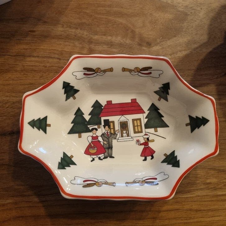 Mason's Christmas Village serveerschaaltje, Ophalen of Verzenden, Zo goed als nieuw, Overige stijlen