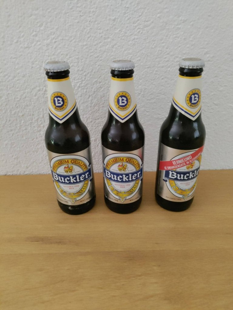 Buckler bier 1992 onaangebroken, Ophalen, Nieuw, Flesje(s), Overige merken