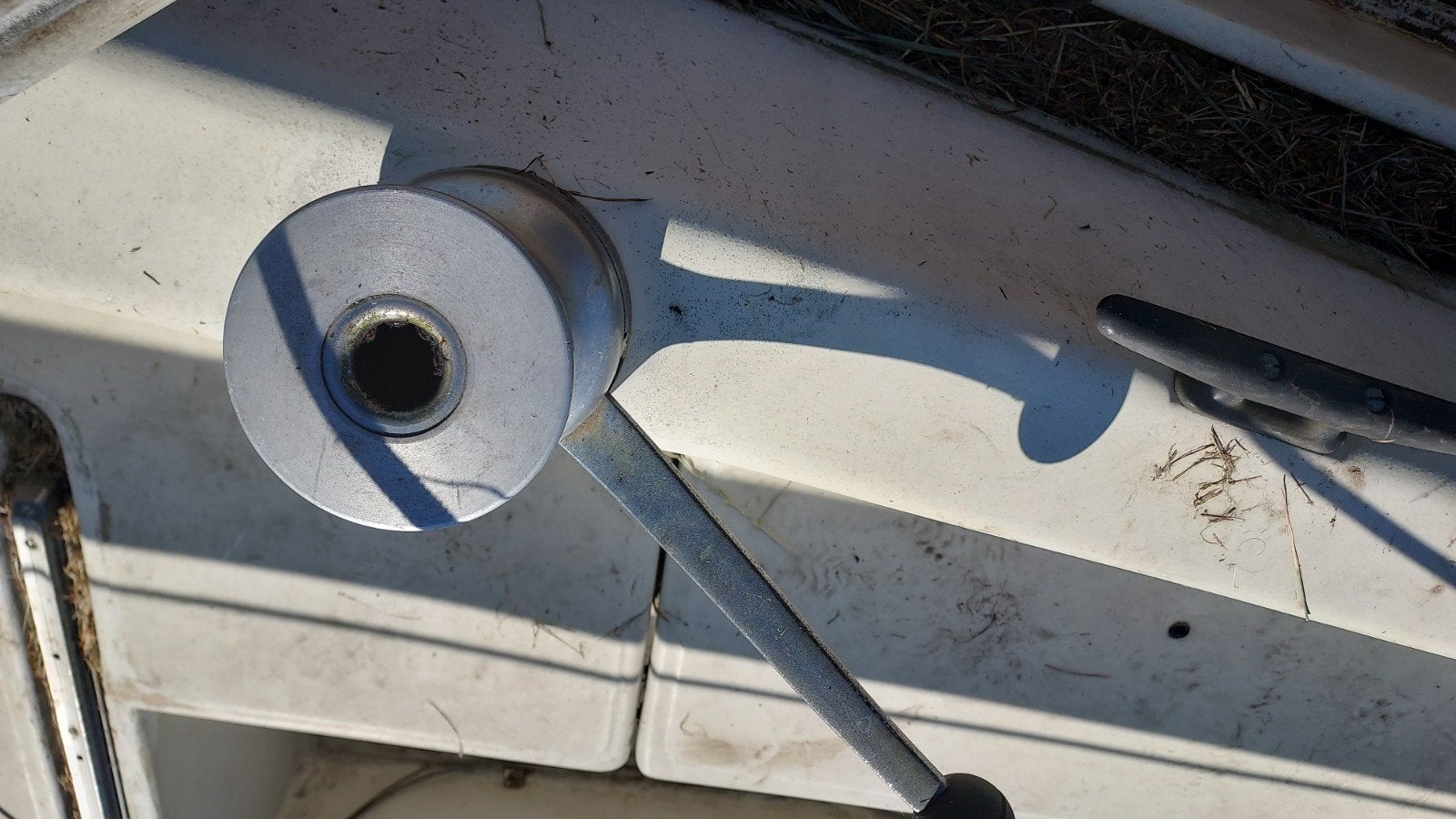 Gebruikte lier met slinger voor boot, Ophalen of Verzenden, Gebruikt, Overige typen