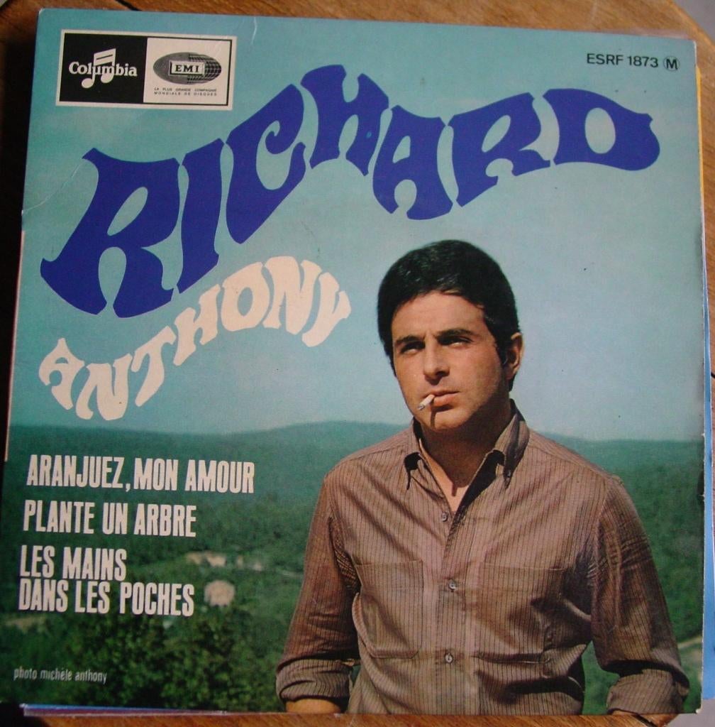 EP 45T 7INCH VINYL SINGLE RICHARD ANTHONY, Ophalen of Verzenden, Zo goed als nieuw