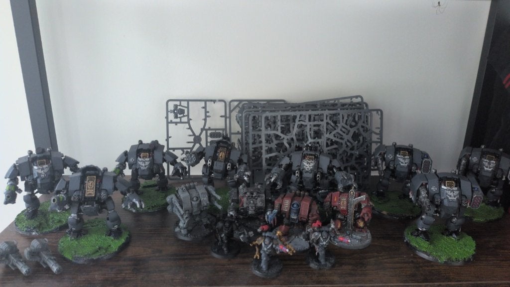 Space Marine Iron Hands Dreadnought Army Lot, Ophalen of Verzenden, Gebruikt, Warhammer 40000, Figuurtje(s)
