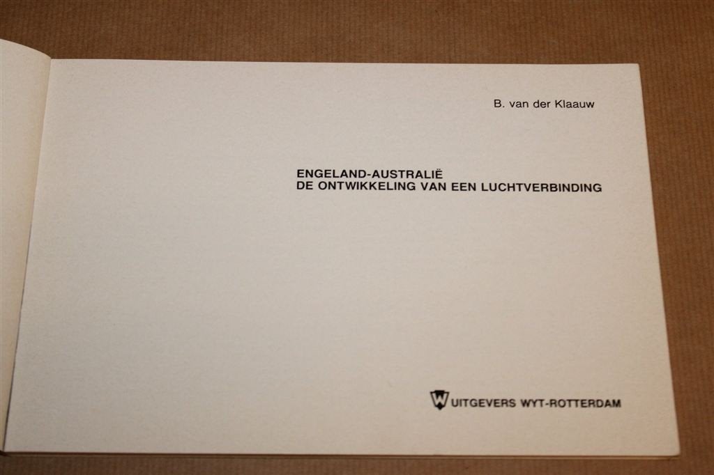 Engeland-Australië — Luchtverbinding, Avia Reeks 5, Gebruikt, Schaalmodel, -, -