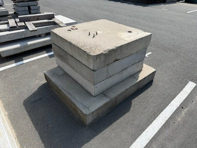 gebruikte betonplaten 105 x 105 x 20 cm  zeer sterk, Ophalen, Gebruikt, Beton, Overige typen