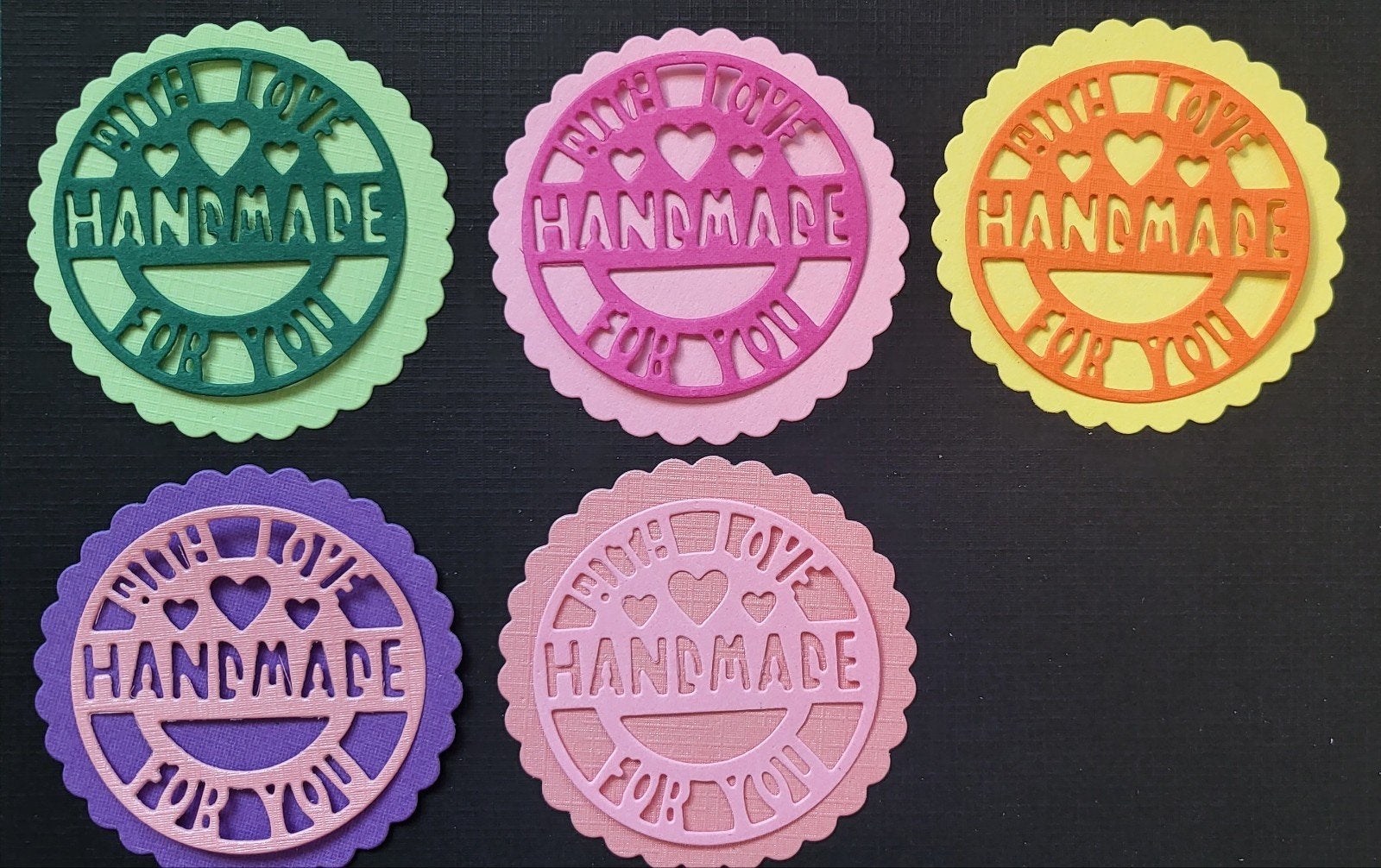 Stansjes label" Handmade with love for you", Ophalen of Verzenden, Nieuw, Overige thema's, Overige typen
