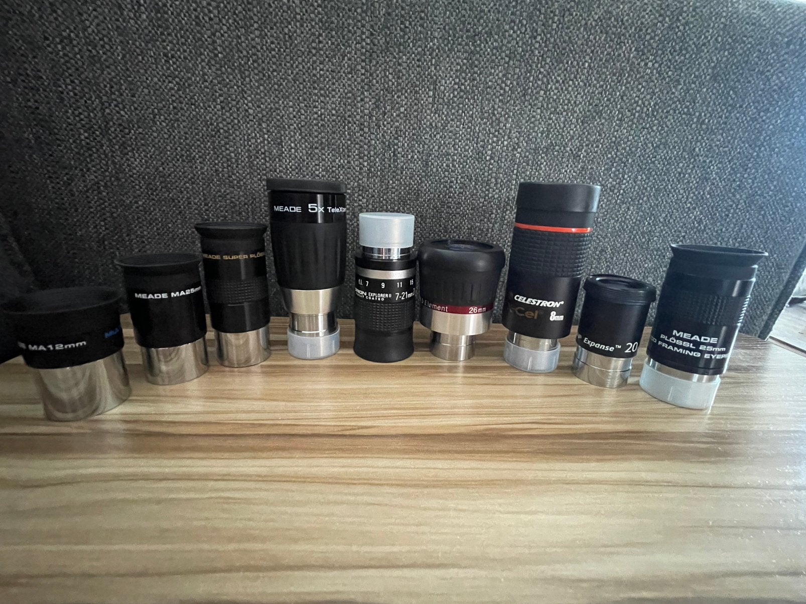 oculairs for telescope, Ophalen of Verzenden, Zo goed als nieuw, Minder dan 80 mm, Onderdelen of Toebehoren