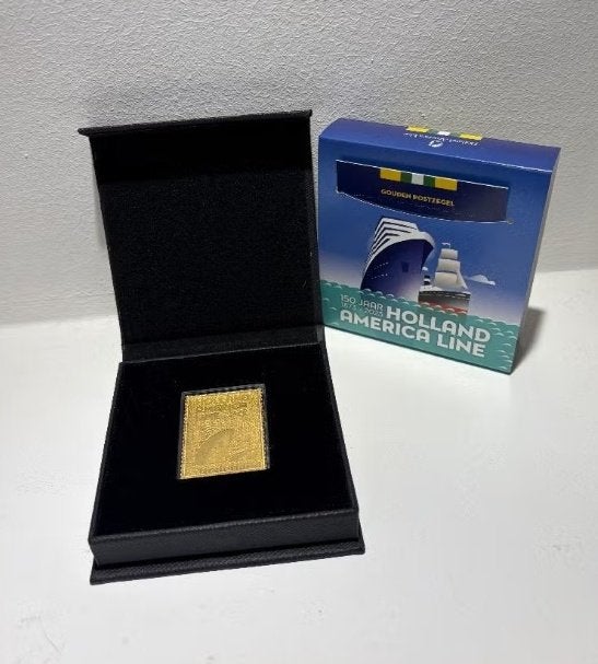 GOUDEN POSTZEGEL HOLLAND AMERICA LINE, Postzegels en Munten, Postzegels | Nederland, Ophalen of Verzenden, Na 1940, Postfris