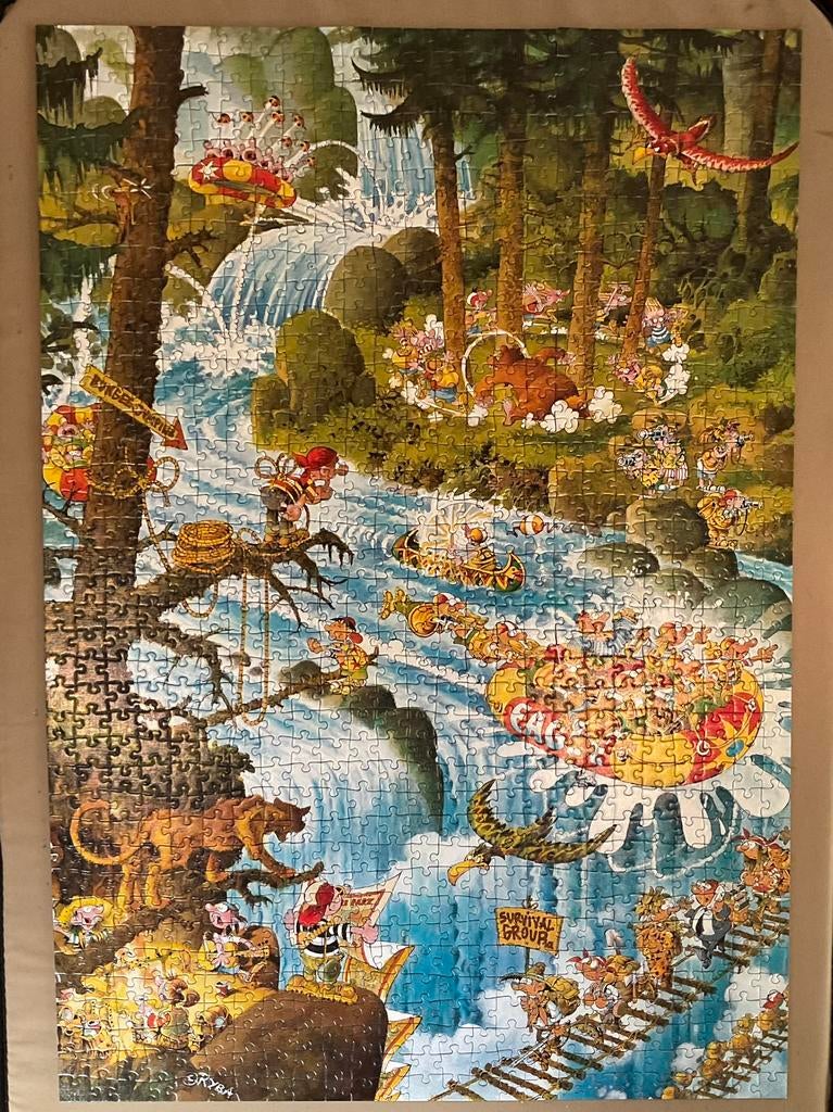 Heye puzzel 1000 stukjes Action Park, Ophalen of Verzenden, 500 t/m 1500 stukjes, Gebruikt, Legpuzzel