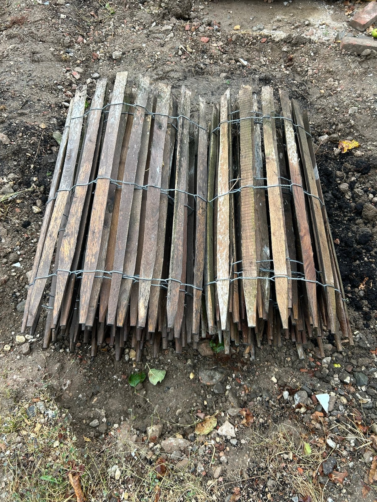 Schapenhek 2x5m, 100cm hoog, 4-5cm tussenruimte, Ophalen, Gebruikt, Hout, Tuinhek