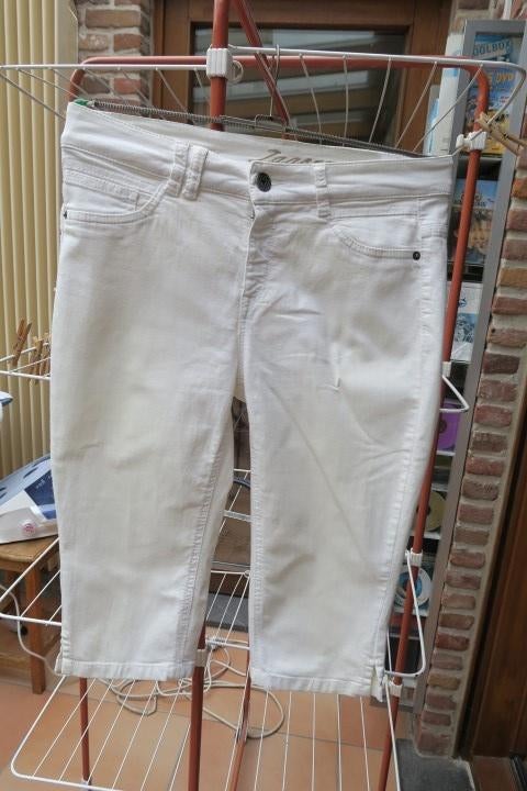 Broek wit 7/8 Zagora mt 40, Maat 38/40 (M), Zagora, Wit, Nieuw