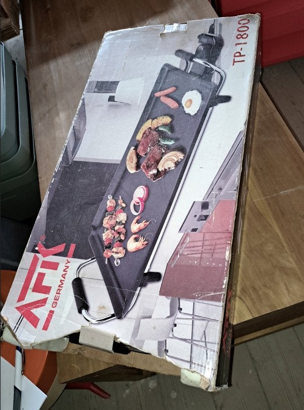 Elektrische Teppanyaki Grillplaat / Bakplaat, Witgoed en Apparatuur, Grillplaten, Ophalen, Gebruikt, Tafelgrill