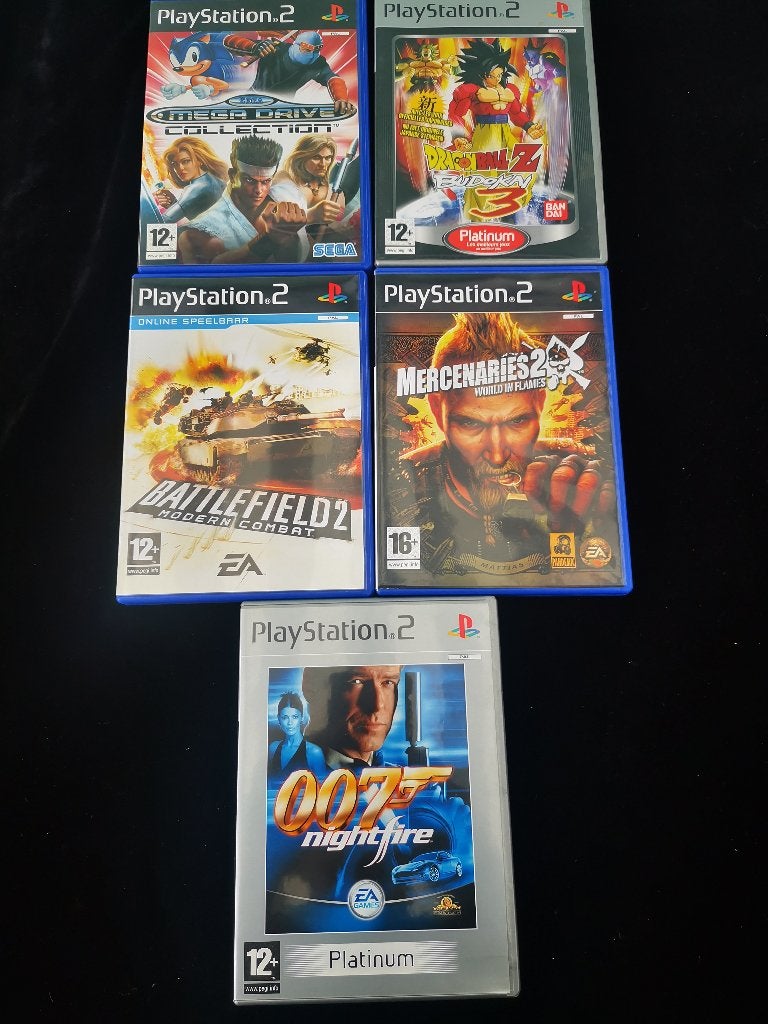 5x Sony PlayStatio PS2 Games Compleet (SEGA Dragon Ball 007), Spelcomputers en Games, Games | Sony PlayStation 2, Vechten, 1 speler