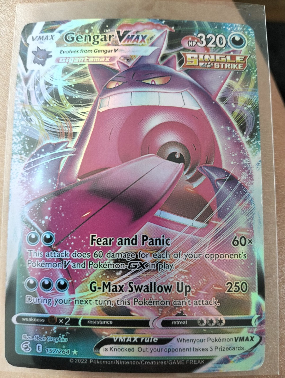 Gengar VMAX Pokémon Kaart - Gigantamax Single Strike, Hobby en Vrije tijd, Verzamelkaartspellen | Pokémon, Ophalen of Verzenden