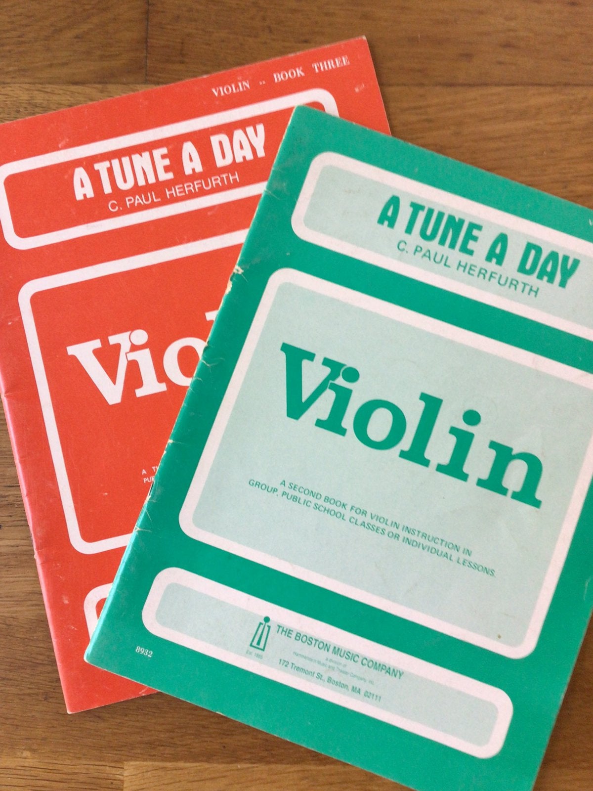Herfurth, A tune a day, voor viool, delen 2 en 3, Klassiek, Les of Cursus, Ophalen of Verzenden, Zo goed als nieuw