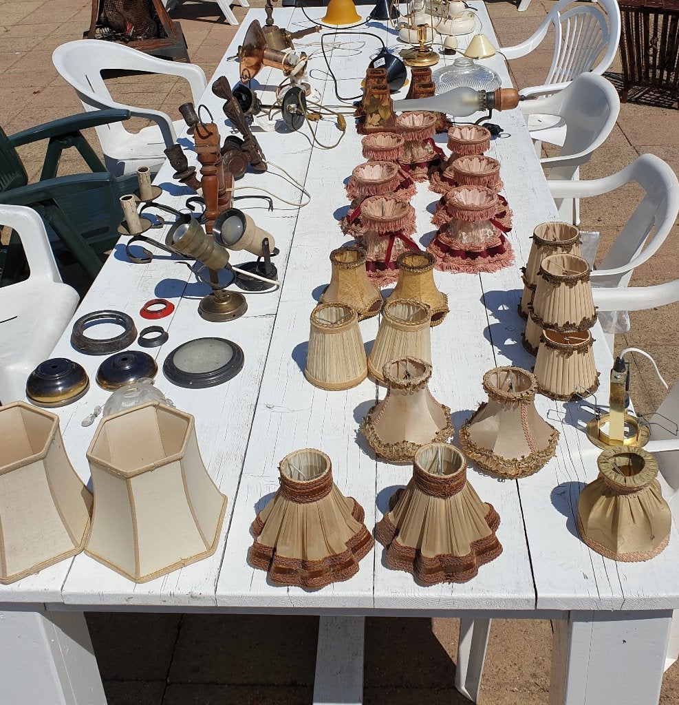 Diverse lampenkappen en verlichting - Vintage en Antiek, Antiek en Kunst, Ophalen