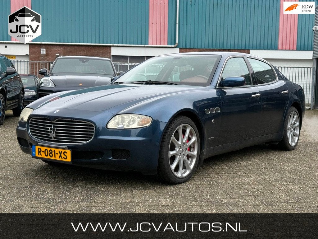 Maserati Quattroporte 4.2 Duo Select JAPANSE IMPORT, Auto's, Maserati, Gebruikt, 8 cilinders, Blauw, Leder