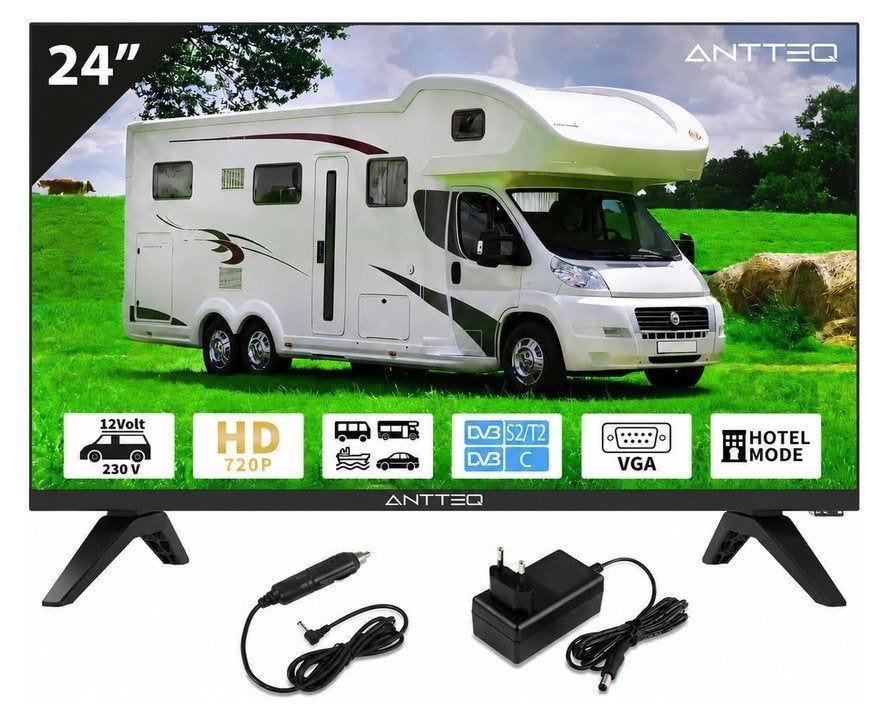 Anteqq 24" 12/220 volt TV + CI+ module Canal Digital, Audio, Tv en Foto, Overige merken, LED, 50 Hz, HD Ready (720p)