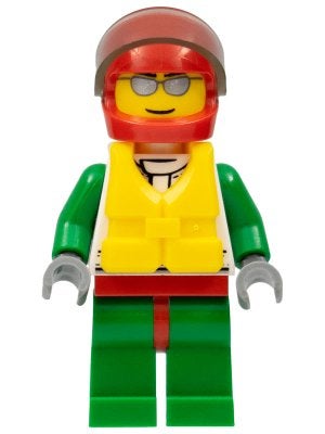 LEGO City cty0373 Octan - Jacket with Red and Green Stripe,, Lego, Ophalen of Verzenden, Minifiguur, City