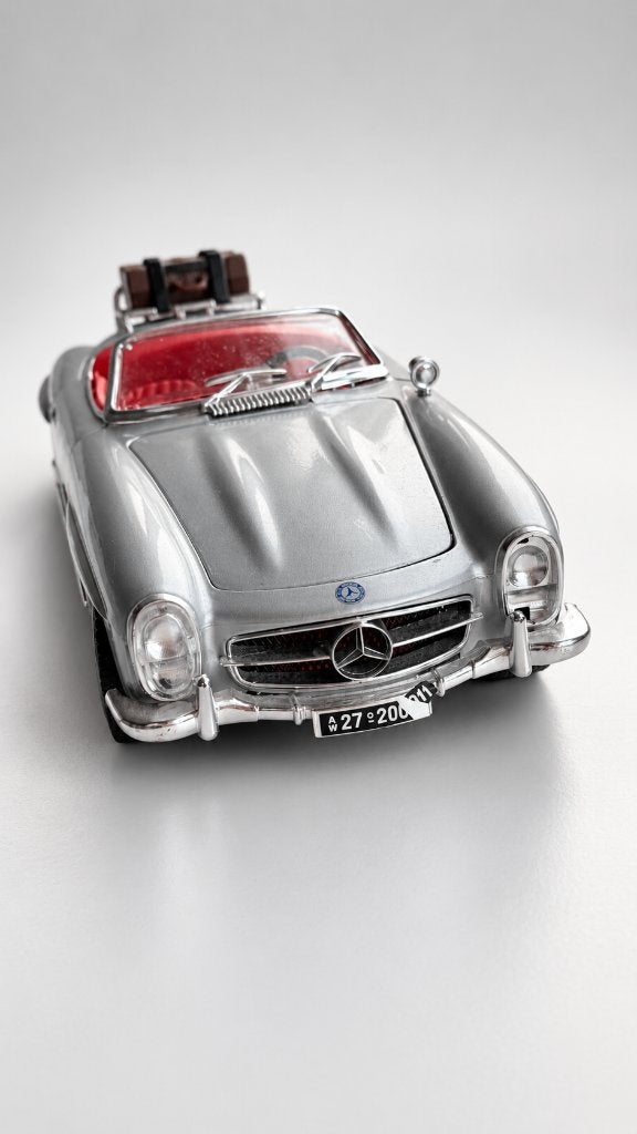 Bburago Mercedes 300 SL Roadster 1:18 - Made in Italy, Ophalen of Verzenden, Gebruikt, Auto, Bburago