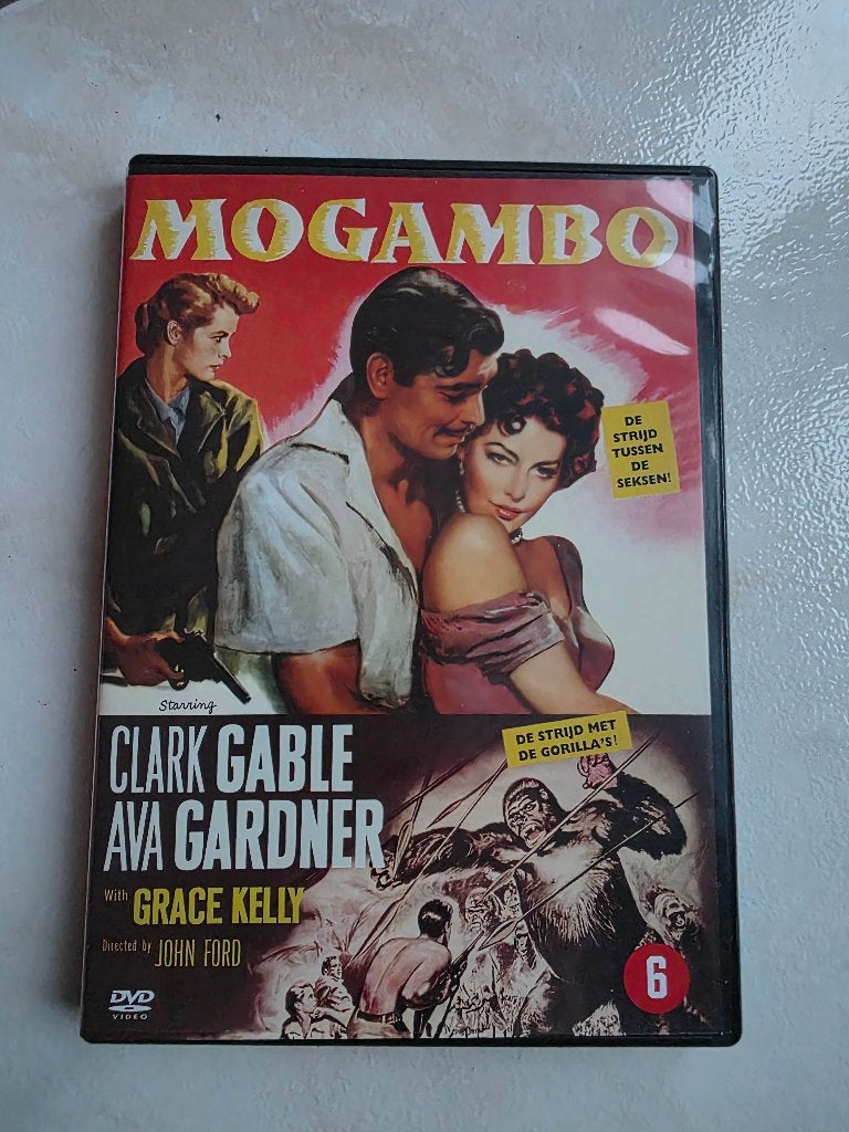 DVD Mogambo (1953) - Clark Gable/Ava Gardner/Grace Kelly, Ophalen, Engels, Nederlands, Zo goed als nieuw