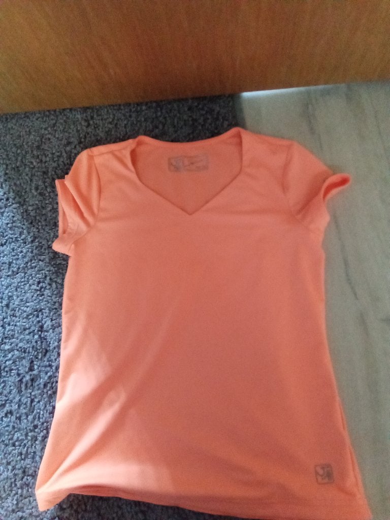Oranje meisjes sportshirt van Sjeng maat 152, Meisje, Sport- of Zwemkleding, Ophalen of Verzenden, Zo goed als nieuw