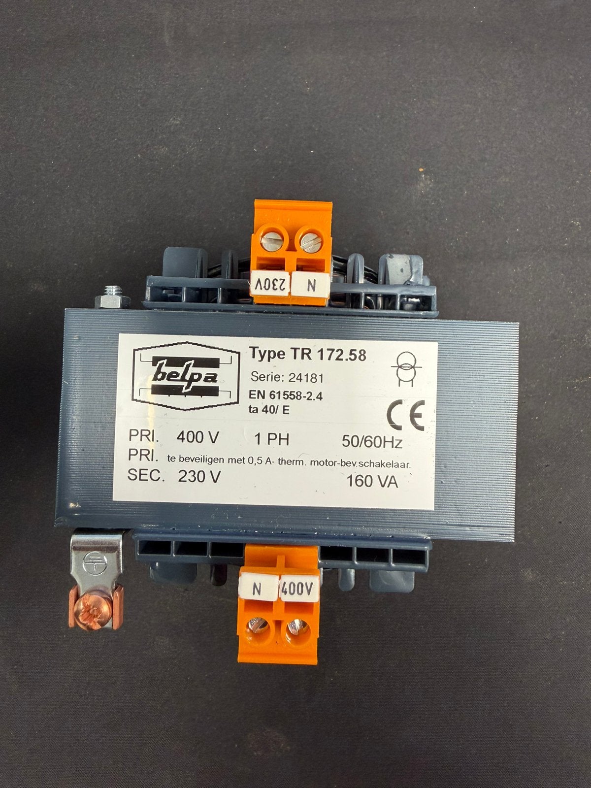 2x Belpa TR 172.58 Scheidingstransformator 160VA 400V  230V, Hobby en Vrije tijd, Ophalen of Verzenden, Nieuw
