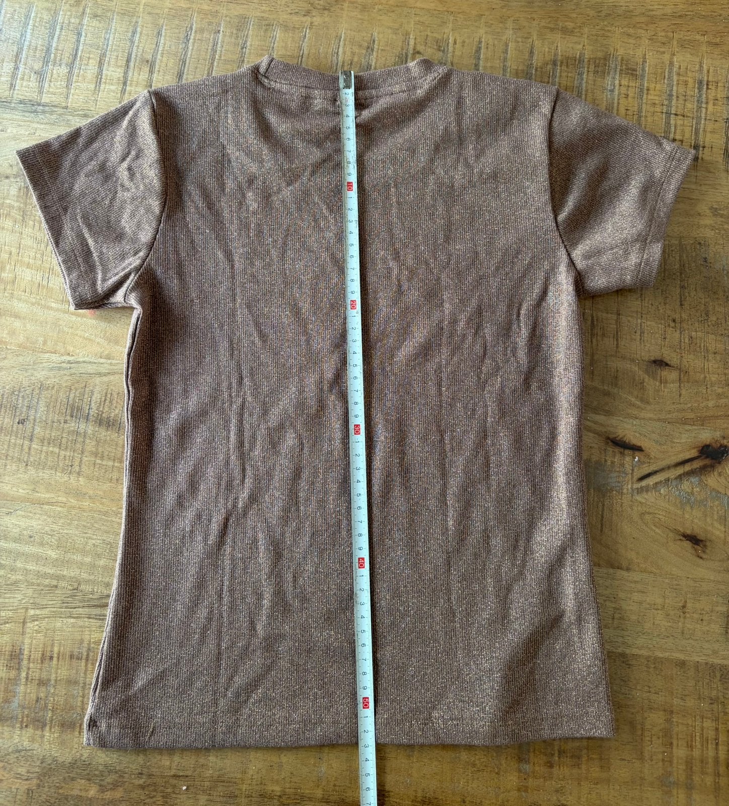 T shirt meisje, licht bruin met gouden glitters, Ophalen, Zo goed als nieuw, Meisje, Shirt of Longsleeve