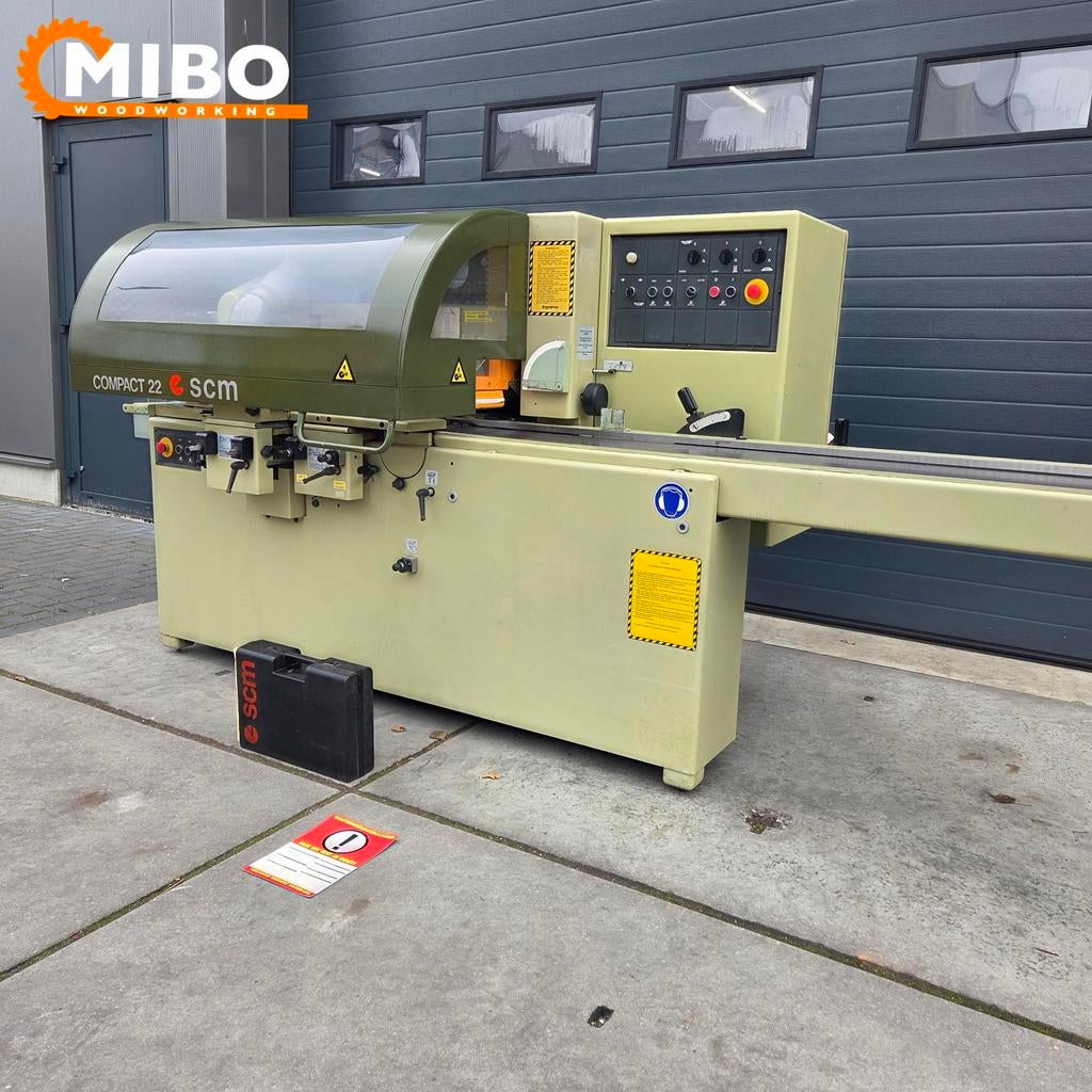 SCM Vierzijdige schaafbank 220mm ** Compact 4 zijdige schaaf, Ophalen of Verzenden, Zo goed als nieuw