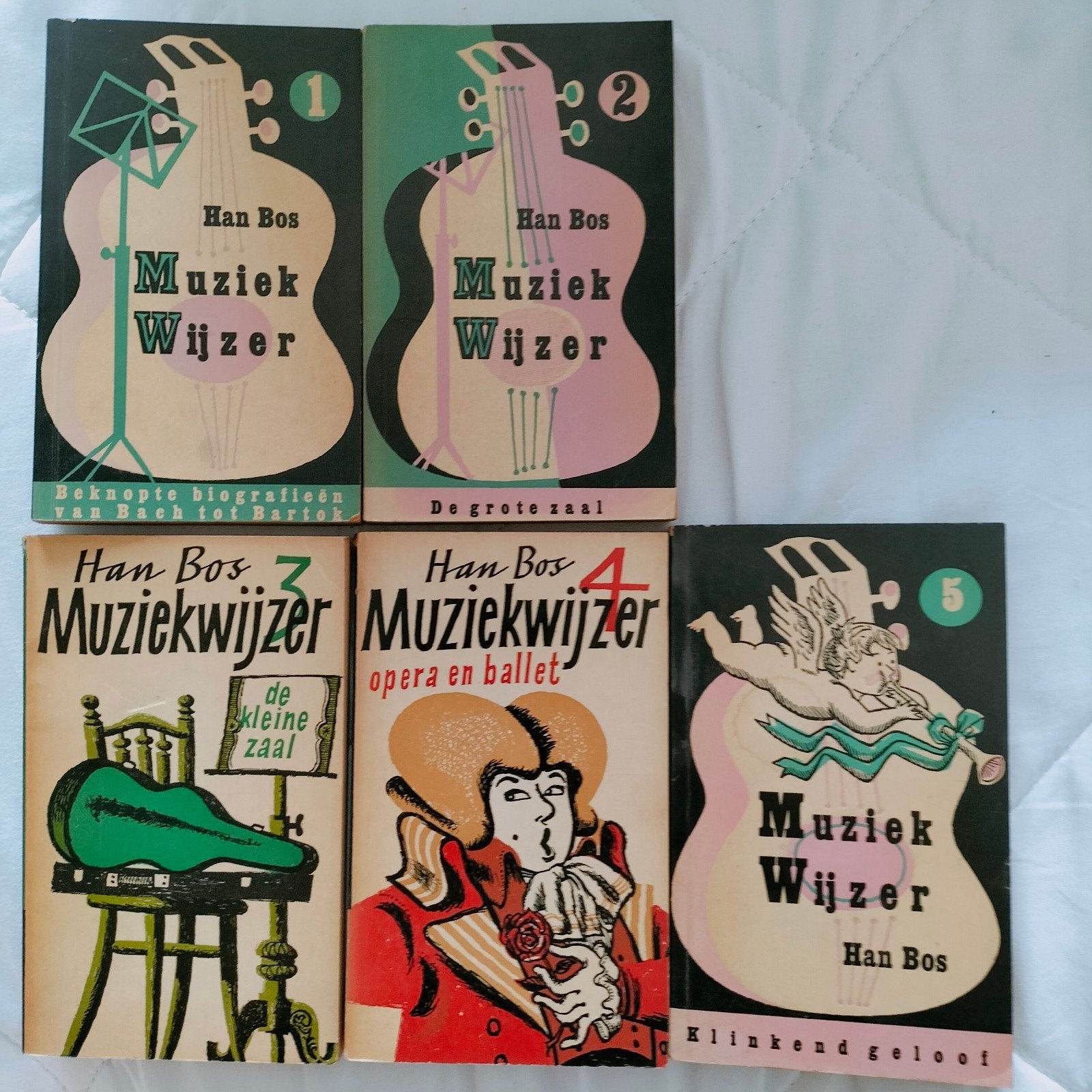 Han Bos Muziekwijzer - Complete set (5 delen), Boeken, Ophalen, Gelezen, Algemeen, Han Bos