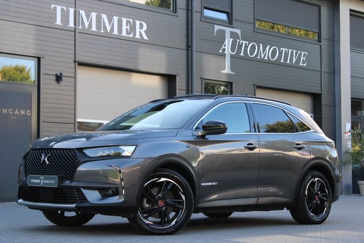 DS 7 Crossback E-Tense 4x4 Performance Line 300 pk - Panoram, Auto's, DS, Automaat, Gebruikt, Zwart, 4 cilinders