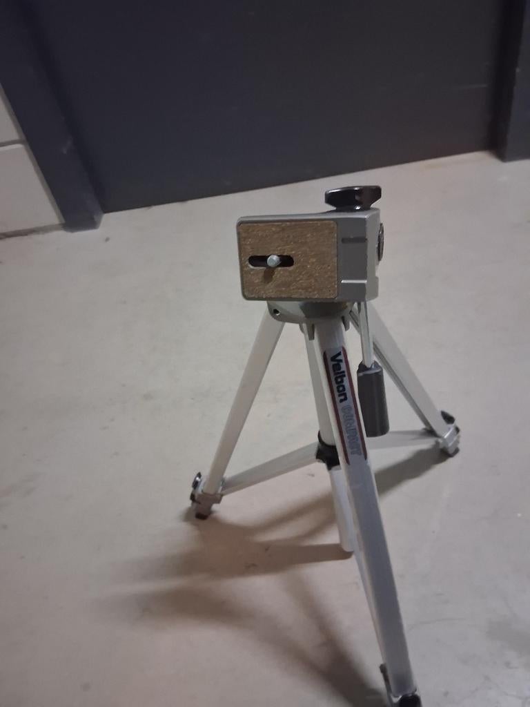 Velbon Sherpa 200R filmstandaard / statief met tas, Gebruikt, Minder dan 150 cm, Met balhoofd, Ophalen of Verzenden