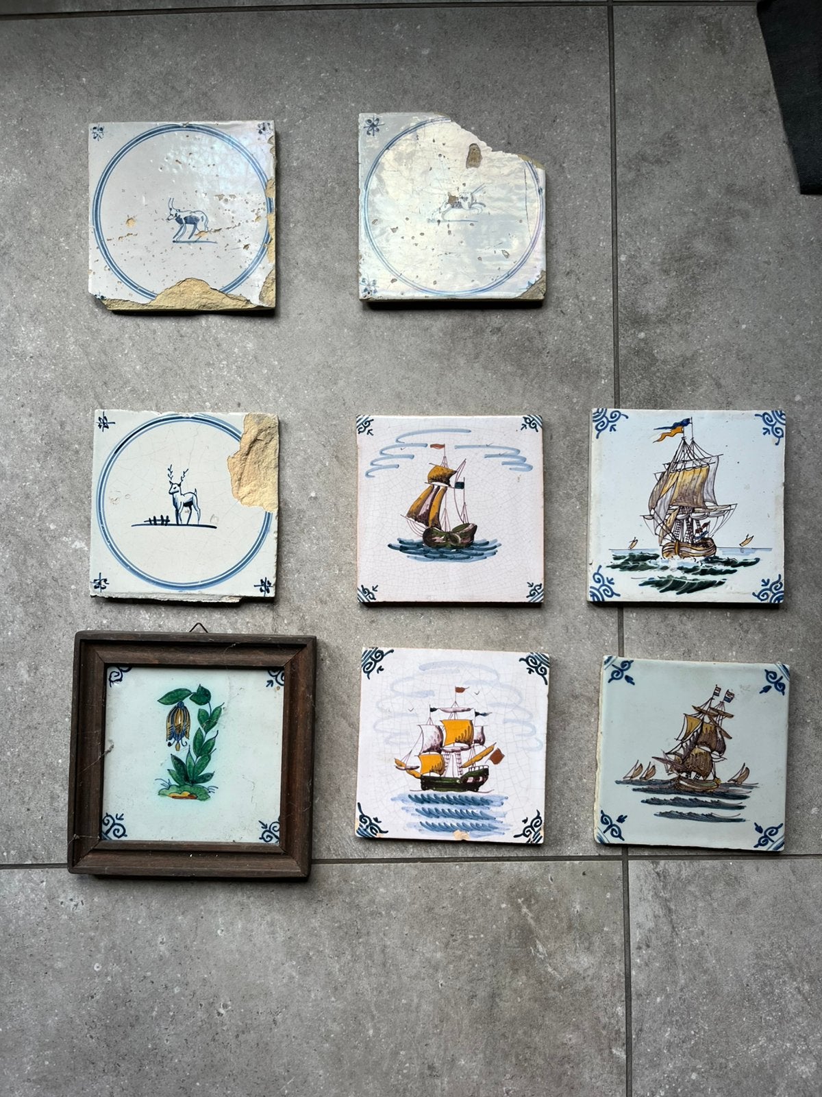 Antieke en oude tegels, Ophalen of Verzenden
