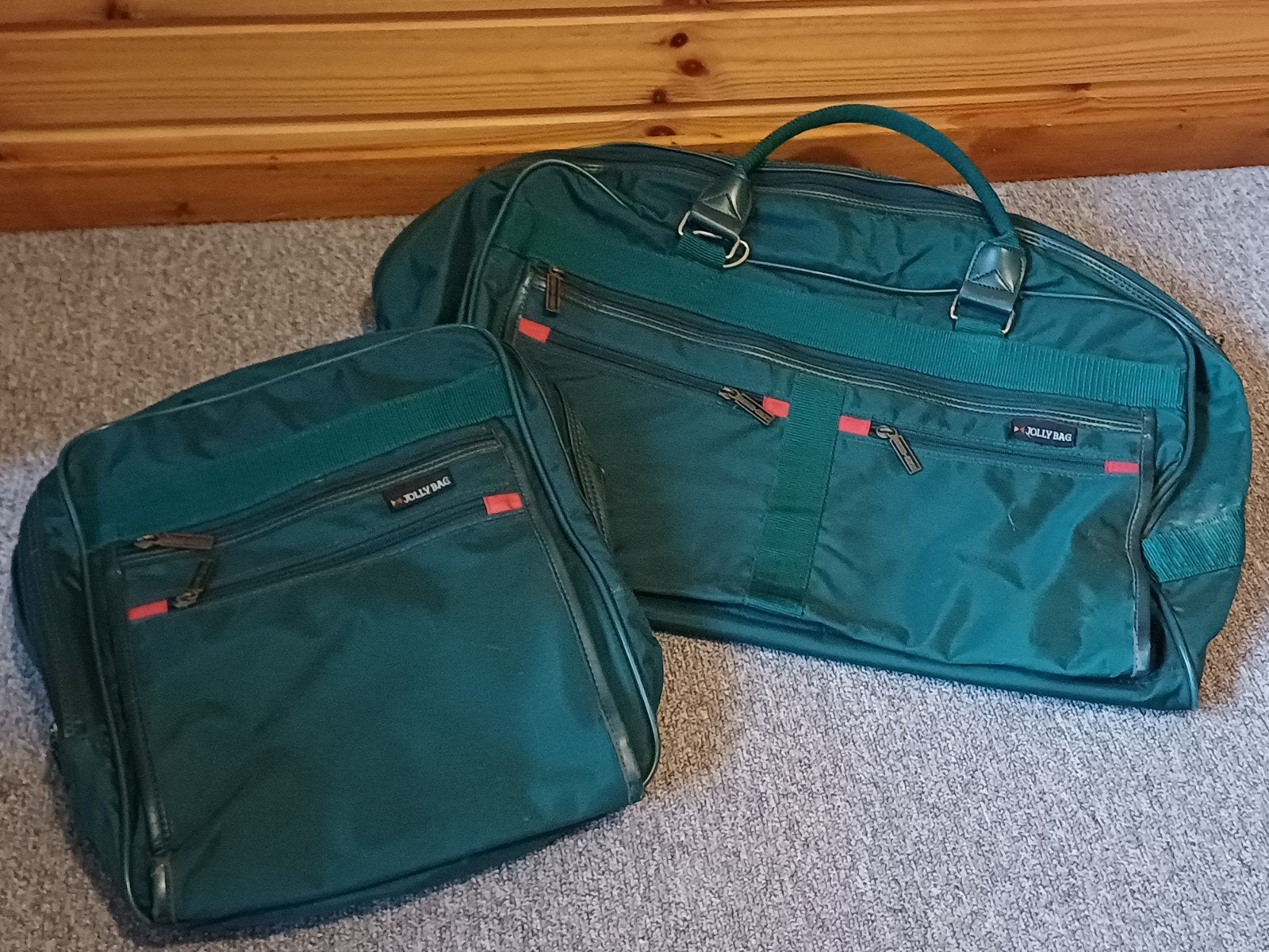 Set van 2 Jolly Bag reistassen - Groen, Ophalen of Verzenden
