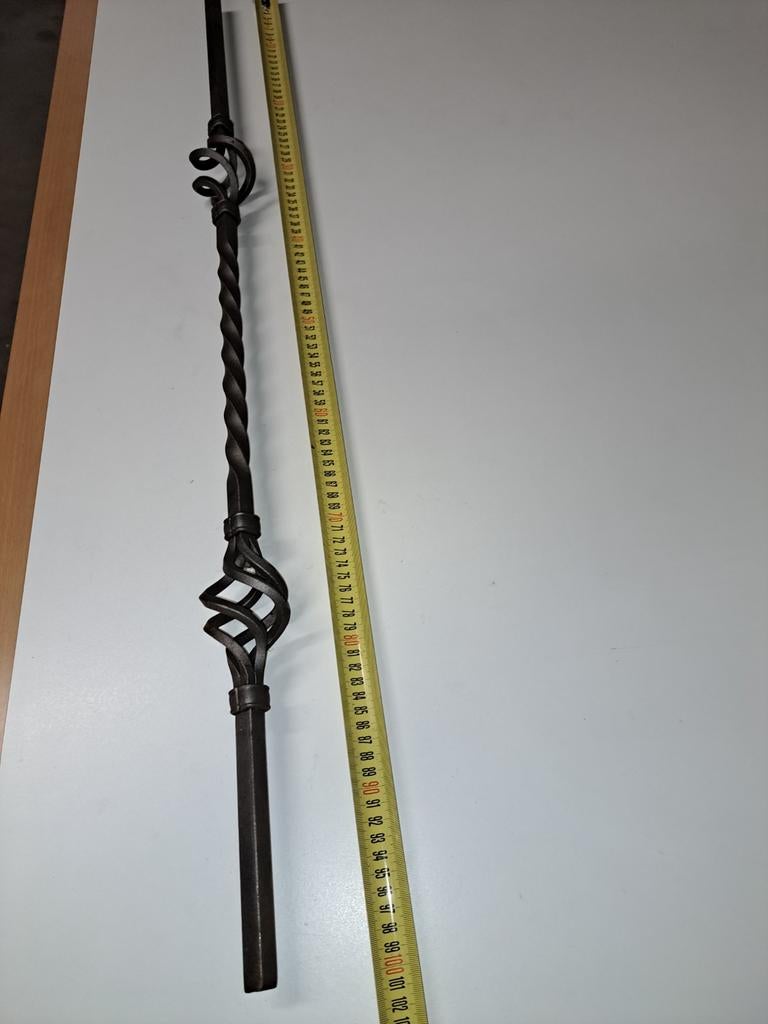 Partij smeedijzeren spijlen, vierkant 14 mm, Ophalen of Verzenden
