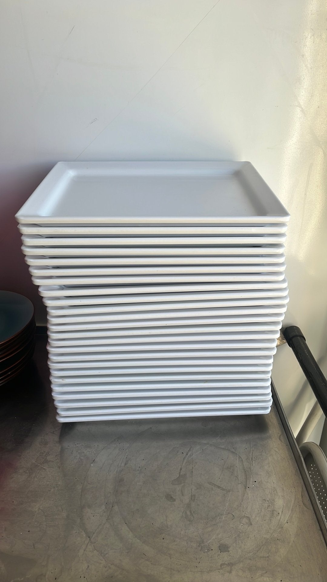 24 horeca onverwoestbare melamine kunststof borden, Kunststof, Ophalen of Verzenden, Zo goed als nieuw, Bord(en)