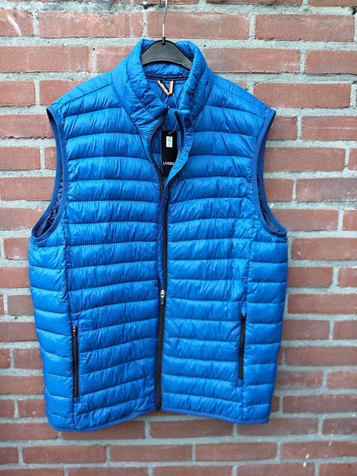 LIVERGY Heren Bodywarmer Blauw Maat L (52/54) Nieuw, Maat 52/54 (L), Blauw, Nieuw, Ophalen of Verzenden