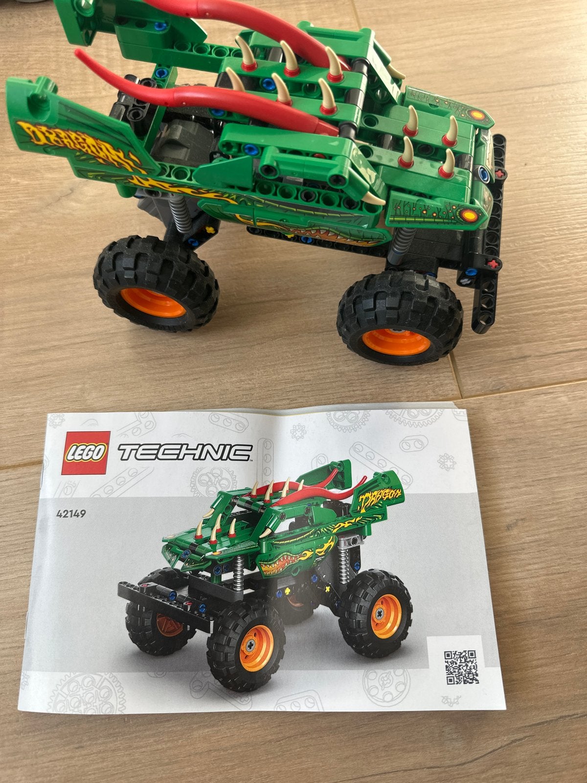 LEGO Technic 42149 Dragon Monster Jam Truck, Ophalen of Verzenden, Zo goed als nieuw, Overige merken