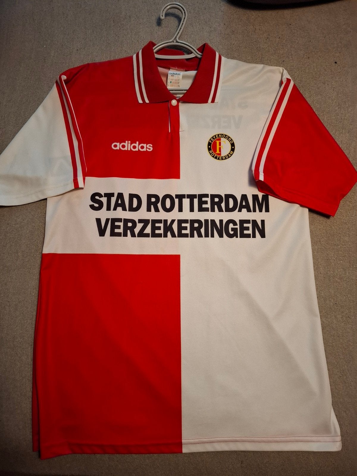Vintage Feyenoord Adidas Shirt XL - 1995-1996, Maat 56/58 (XL), Ophalen of Verzenden, Adidas, Voetbal